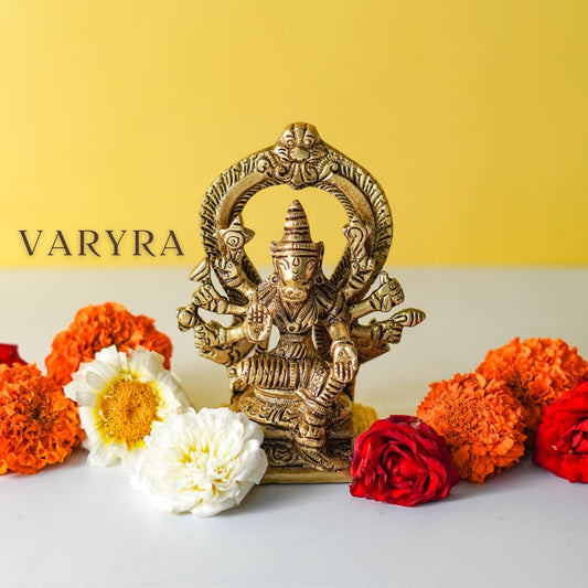 Varaha Vishnu Avatar Statue, Brass Metal God Idol | VARYRA - VARYRA